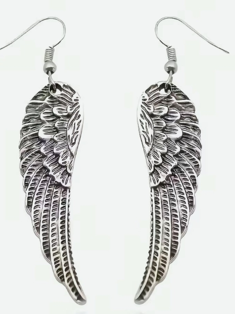 NWOT Stainless Silver Angel Wing Dangle Earrings - Women Jewelry